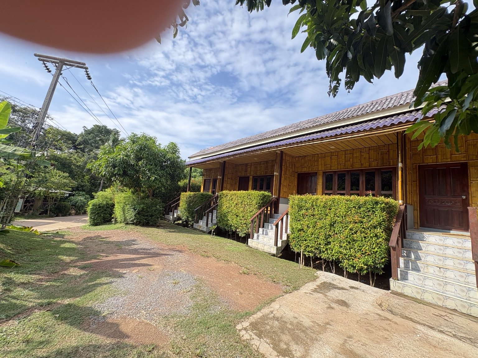 Exterior of the garden-view bungalow rooms at The Lanta Haven